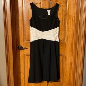 Liz Claiborne dress black and white size 12